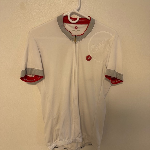 Castelli White Cycling Jersey - Picture 1 of 8